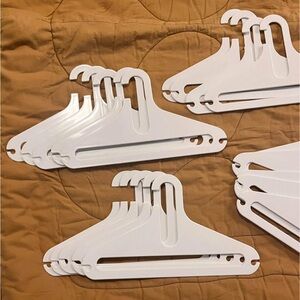Set of (6) Vintage 80s Space Age Plastic Clothes Hangers